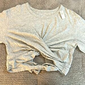 NWT Aerie Cropped Wrapback T-Shirt, Medium